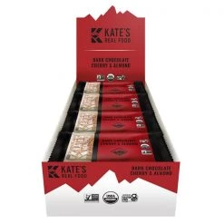 Bars Kate's Real Food Dark Chocolate Cherry Almond Energy Bar - 12 Pack