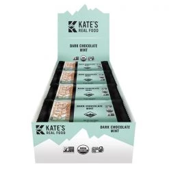Kate's Real Food Dark Chocolate Mint Energy Bar- 12 Pack