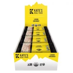 Bars Kate's Real Food Lemon Coconut Energy Bar - 12 Pack