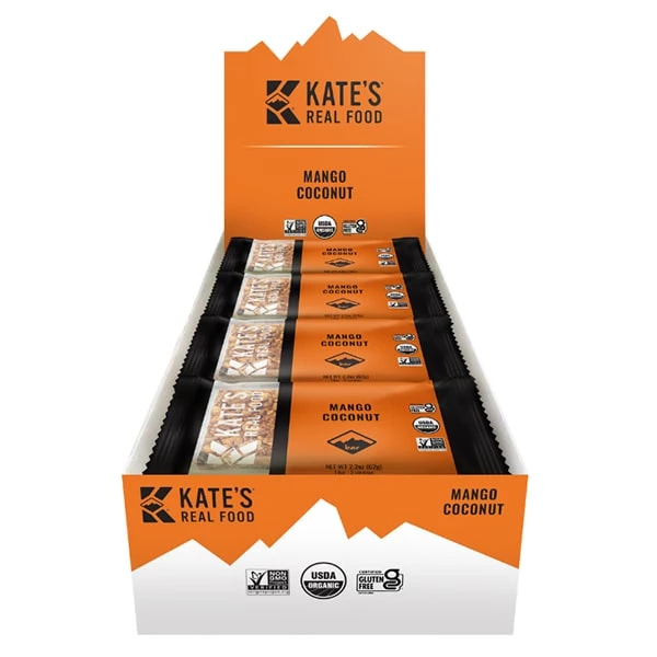 Bars Kate's Real Food Mango Coconut Energy Bar - 12 Pack 1 Bars Kate's Real Food Mango Coconut Energy Bar - 12 Pack