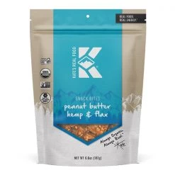 Bars Kate's Real Food Peanut Butter Hemp & Flax Snack Bites