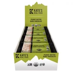 Kate's Real Food Peanut Butter Dark Chocolate Energy Bar - 12 Pack Bars