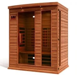 Maxxus Saunas Heat Therapy Maxxus 3-Person Full Spectrum Near Zero EMF FAR Infrared Sauna (Canadian Red Cedar)