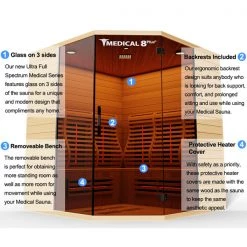 Medical Breakthrough Medical 8 Plus V2 Ultra Full-Spectrum Sauna