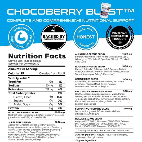 PureClean Performance PureClean CHOCOBERRY BLAST™ Superfoods & Greens 3 PureClean Performance PureClean CHOCOBERRY BLAST™ Superfoods & Greens