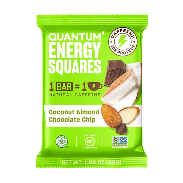 Quantum Energy Squares Energy & Endurance Quantum Coconut Almond Chocolate Chip 2 Quantum Energy Squares Energy & Endurance Quantum Coconut Almond Chocolate Chip