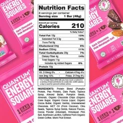 Quantum Energy Squares Quantum Dark Chocolate Pink Himalayan Salt 11 Quantum Energy Squares Quantum Dark Chocolate Pink Himalayan Salt