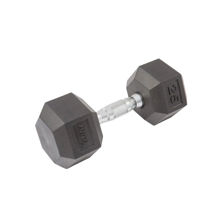 York Barbell Rubber Hex Dumbbell Weight Training 7 York Barbell Rubber Hex Dumbbell Weight Training