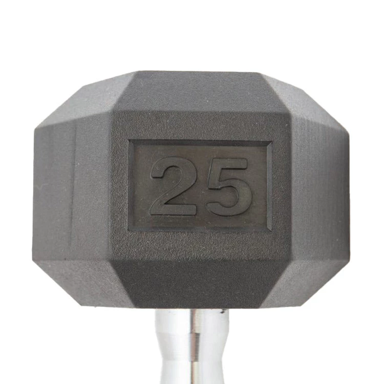 York Barbell Rubber Hex Dumbbell Weight Training 3 York Barbell Rubber Hex Dumbbell Weight Training