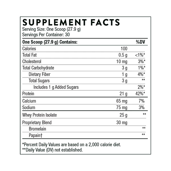 Thorne Whey Protein Isolate 8 Thorne Whey Protein Isolate