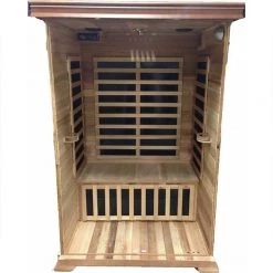 SunRay Sierra 2 Person Cedar Sauna With Carbon Heaters Heat Therapy