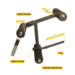 Body-Solid Body Solid 6 Roller Leg Developer Weight Training