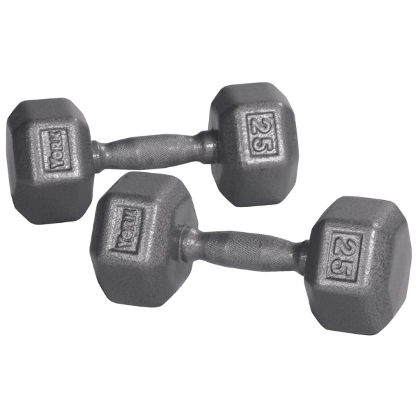 York Barbell Pro Hex Dumbbell 1 York Barbell Pro Hex Dumbbell