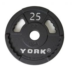 York Barbell 2" G-2 Cast Iron Olympic Weight Plate Barbells, Weight Bars & Plates 9 York Barbell 2