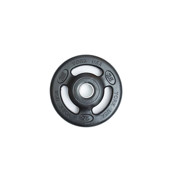 York Barbell 2" Iso-Grip Rubber Encased Steel Olympic Plate 4 York Barbell 2" Iso-Grip Rubber Encased Steel Olympic Plate