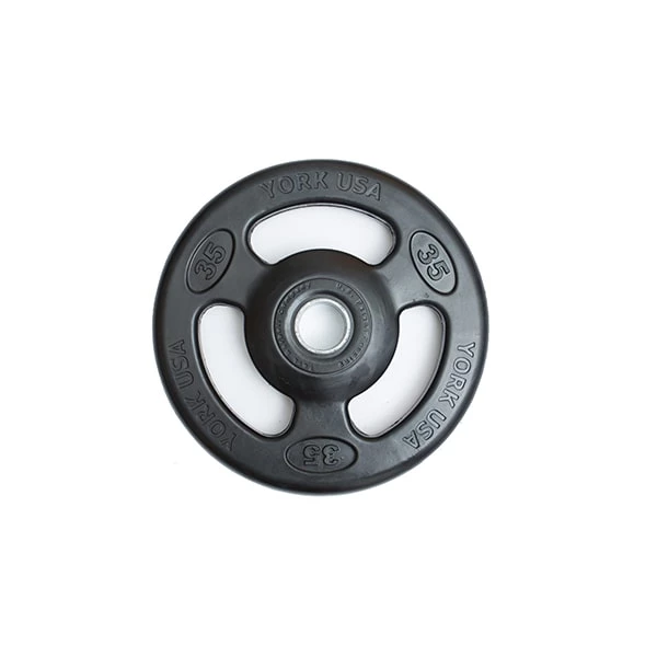 York Barbell 2" Iso-Grip Rubber Encased Steel Olympic Plate 5 York Barbell 2" Iso-Grip Rubber Encased Steel Olympic Plate
