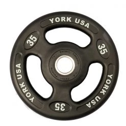 York Barbell 2" Iso-Grip Urethane Plate Barbells, Weight Bars & Plates 8 York Barbell 2