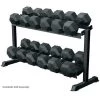 Weight Training York Barbell 2 Tier Pro-Hex Dumbbell Rack