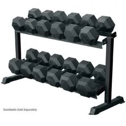 Weight Training York Barbell 2 Tier Pro-Hex Dumbbell Rack