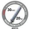 Barbells, Weight Bars & Plates York Barbell 7' International Chrome Olympic Bar – 30mm