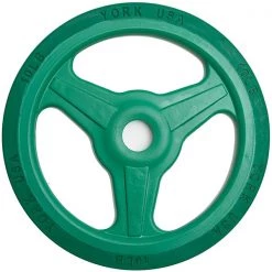 Barbells, Weight Bars & Plates York Barbell Bumper Grip Plate (Color)