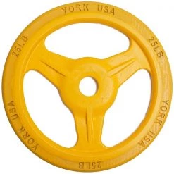 Barbells, Weight Bars & Plates York Barbell Bumper Grip Plate (Color)