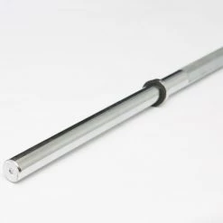 York Barbell Chrome Deluxe Weight Bar W/ Fixed Inner Collars Barbells, Weight Bars & Plates