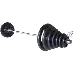 Barbells, Weight Bars & Plates York Barbell 300 Lb Iso-Grip Rubber-Encased Steel Olympic Plate Set