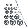 Barbells, Weight Bars & Plates York Barbell 300 Lb Iso-Grip Steel Olympic Plate Set