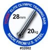 Barbells, Weight Bars & Plates York Barbell Men’s Elite Olympic Training Weight Bar