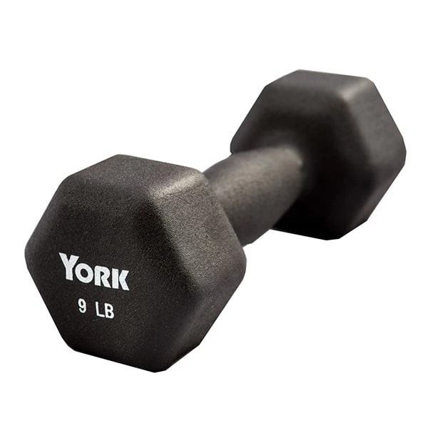 Weight Training York Barbell Neoprene Hexagon Fitbell 9 Weight Training York Barbell Neoprene Hexagon Fitbell