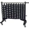York Barbell Neoprene Hexagon Fitbell Club Pack With Rack