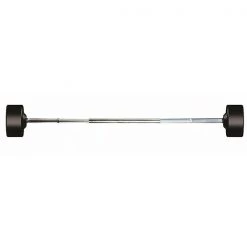 York Barbell Rubber Fixed Pro Straight Barbell Barbells, Weight Bars & Plates