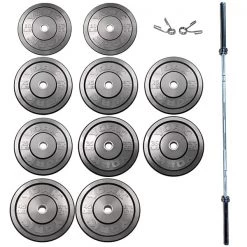 York Barbell Rubber Training Bumper Plate Set Barbells, Weight Bars & Plates