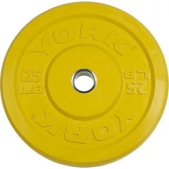 Barbells, Weight Bars & Plates York Barbell Rubber Training Bumper Plate (Color)