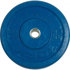 Barbells, Weight Bars & Plates York Barbell Rubber Training Bumper Plate (Color)