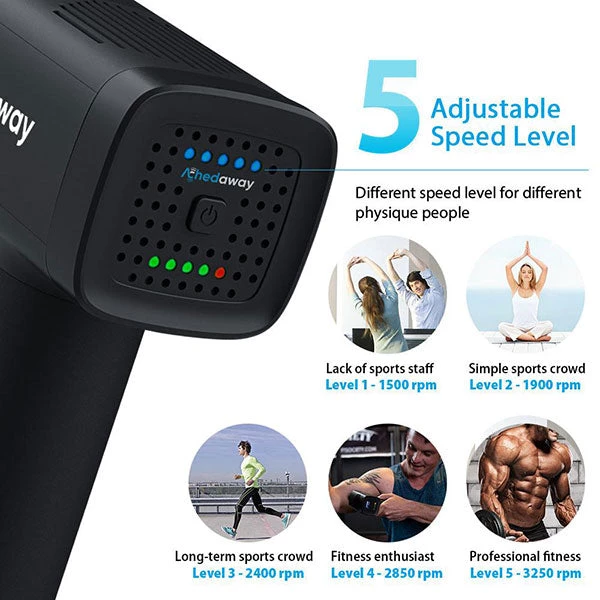 Achedaway Percussion Massage Gun 5 Achedaway Percussion Massage Gun