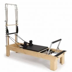 Home Gym Elina Pilates Physio Wood Reformer With Tower