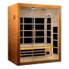 Dynamic Saunas Dynamic Marseille 3 Person Ultra Low EMF FAR Infrared Sauna Heat Therapy