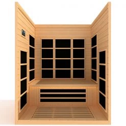 Dynamic Saunas Dynamic Marseille 3 Person Ultra Low EMF FAR Infrared Sauna Heat Therapy