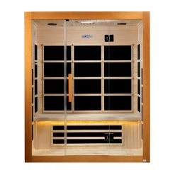 Dynamic Saunas Dynamic Marseille 3 Person Ultra Low EMF FAR Infrared Sauna Heat Therapy