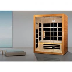 Dynamic Saunas Dynamic Marseille 3 Person Ultra Low EMF FAR Infrared Sauna Heat Therapy