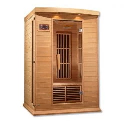 Maxxus Saunas Maxxus 2-Person Low EMF FAR Infrared Sauna (Canadian Hemlock) Heat Therapy