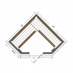 Heat Therapy SunRay Bristol Bay 4 Person Corner Cedar Sauna With Carbon Heaters 19 Heat Therapy SunRay Bristol Bay 4 Person Corner Cedar Sauna With Carbon Heaters