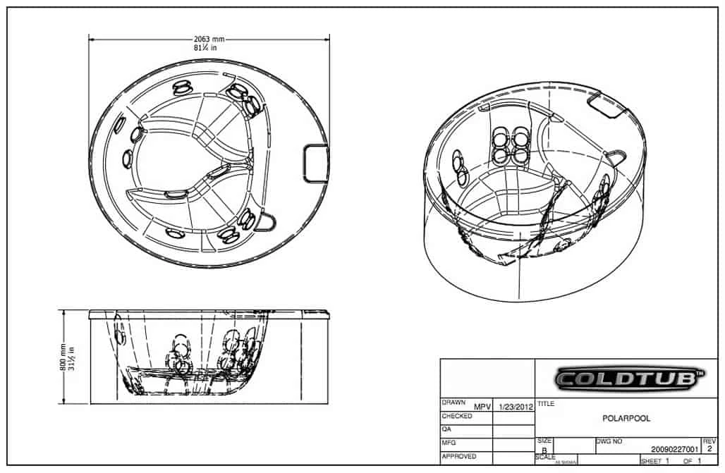 Coldtub Polarpool | 3-5 Person Cold Plunge Tub 9 Coldtub Polarpool | 3-5 Person Cold Plunge Tub