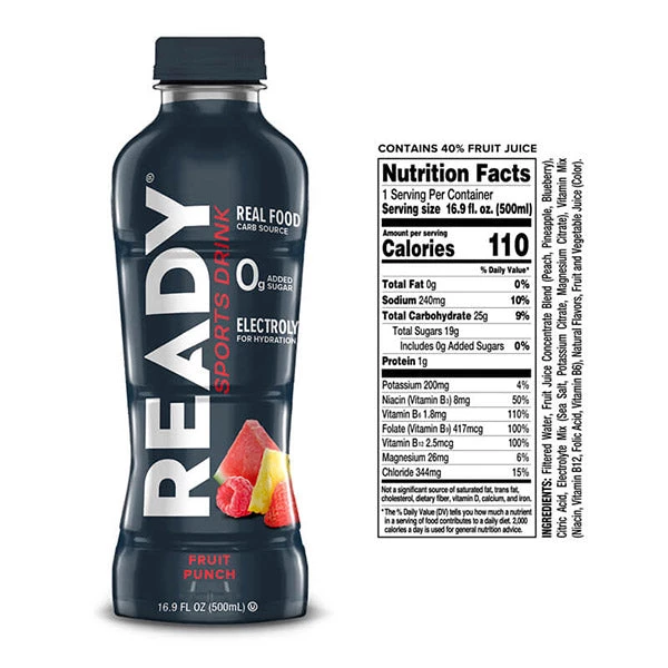 Ready Nutrition Sports Drink - 16oz Vitamins & Supplements 2 Ready Nutrition Sports Drink - 16oz Vitamins & Supplements