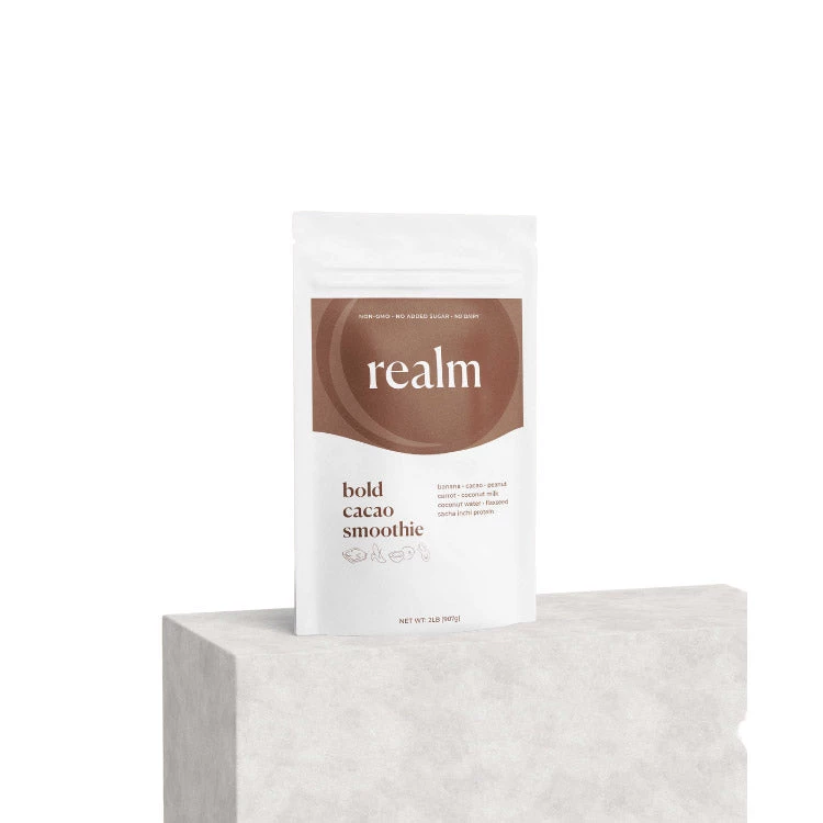 Realm Smoothie Realm Bold Cacao Plant-Based Smoothies 1 Realm Smoothie Realm Bold Cacao Plant-Based Smoothies