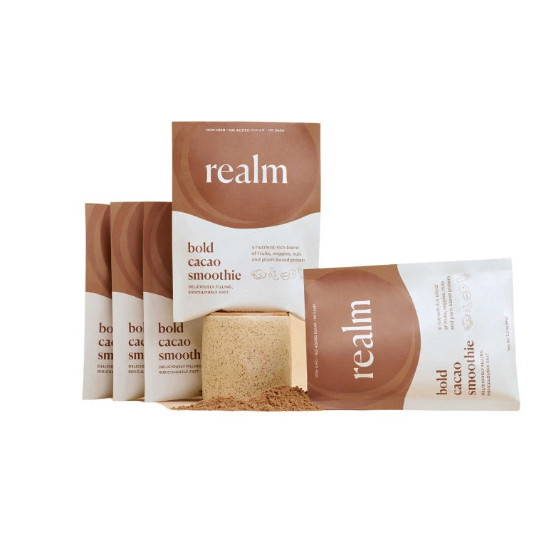Realm Smoothie Realm Bold Cacao Plant-Based Smoothies 3 Realm Smoothie Realm Bold Cacao Plant-Based Smoothies