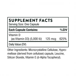 Vitamins & Minerals Thorne Vitamin D-5,000